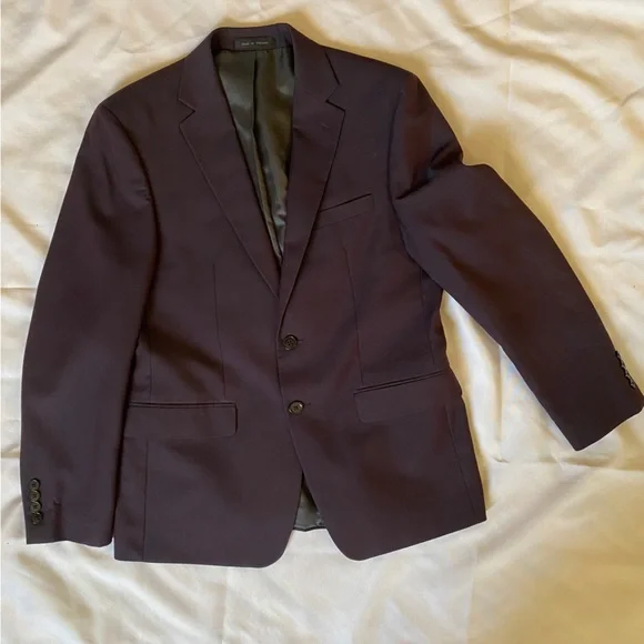 Calvin Klein suit blazer eggplant / Aubergine - Picture 7 of 14
